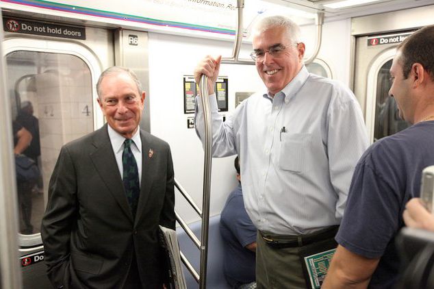 Mayor Bloomberg is just like many of us—he hates touching the subway